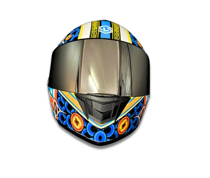Full Face Helmet Asian-inspired graphic