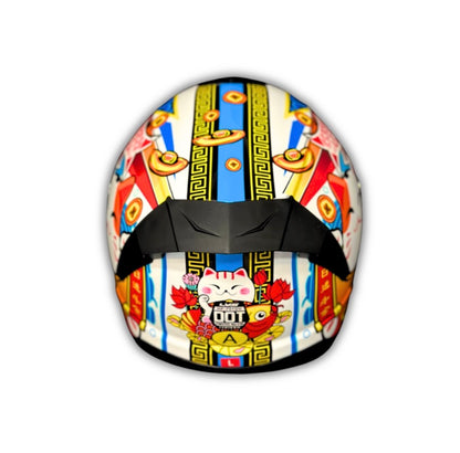 Full Face Helmet Asian-inspired graphic